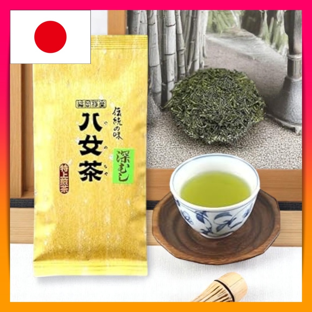 Yame Tea Premium Sencha - 100g Bag x 6 Set, Fukuoka Prefecture, Top Quality Tea, First Flush, Harves
