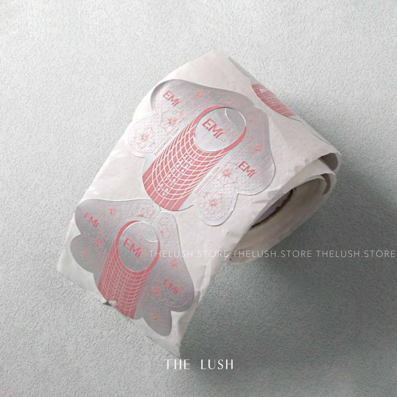 ฟอร์มต่อเล็บ EMI Nail Forms ต่อเล็บอะคลิลิค เจล โพลี่เจล 100 แผ่น