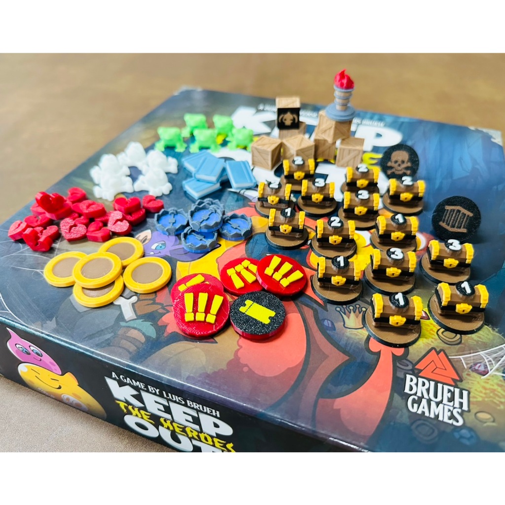 [Plastic] Keep the Heroes Out! Board Game [TH/EN]: Deluxe Token - ชุดอัพเกรดทรัพยากรสำหรับเกมออกไปนะเจ้าฮีโร่!