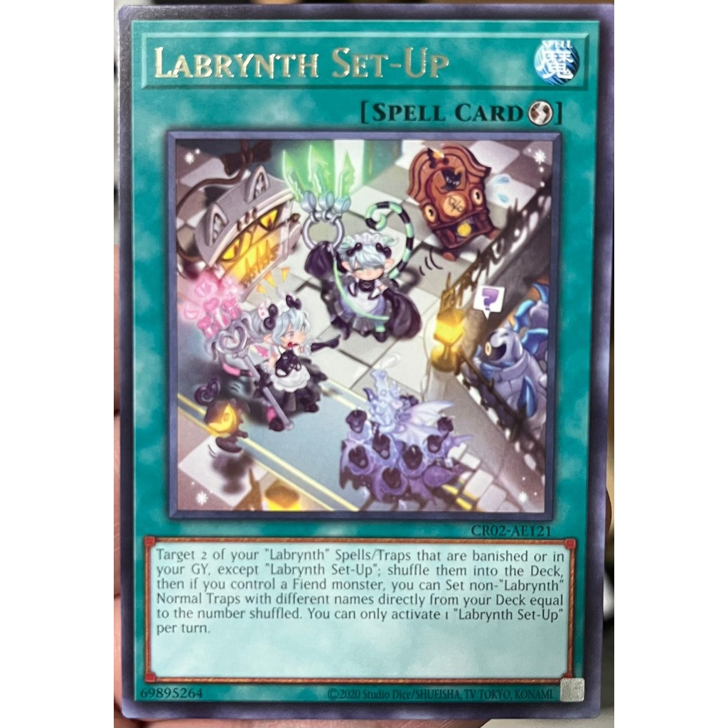 Yugioh Asia-Eng [CR02-AE121] Labrynth Set-Up (Rare) การ์ดยูกิแท้ถูกลิขสิทธิ์