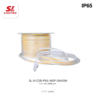 SL LIGHTING | LED Strip Light COB IP65 220V 50M ไฟเส้นแอลอีดี สวย สว่าง สมูท IP65 กันน้ำ ยกม้วน 50 เมตร