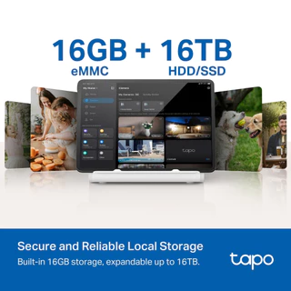 🔥ขายดีส่งไว🔥TP-LINK (Tapo H500) Smart HomeBase มาพร้อม eMMC ในตัวขนาด 16GB ขยายได้ถึง 16TB ผ่านไดรฟ์ HDD/SDD