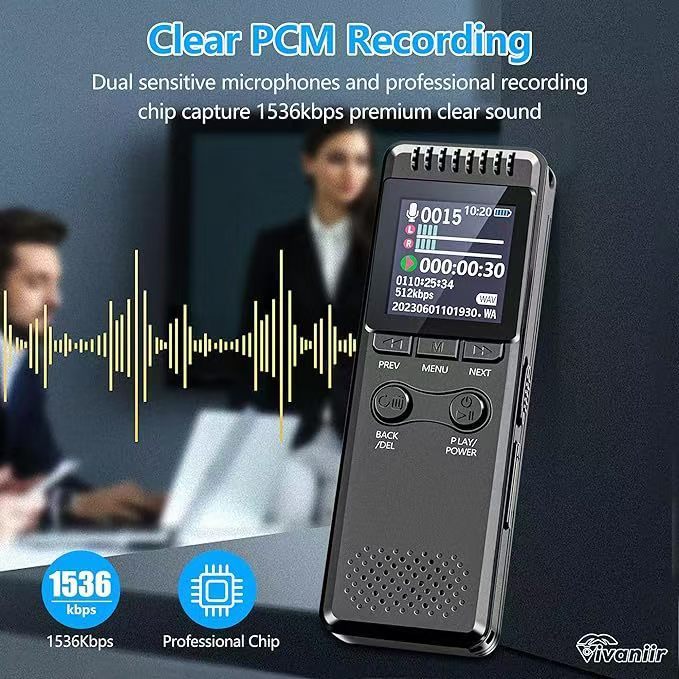 เครื่องอัดเสียง/เครื่องบันทึกเสียงพกพา GH-700 Digital Voice Recorder 32GB⚡มีสินค้าพร้อมส่งจ้า⚡