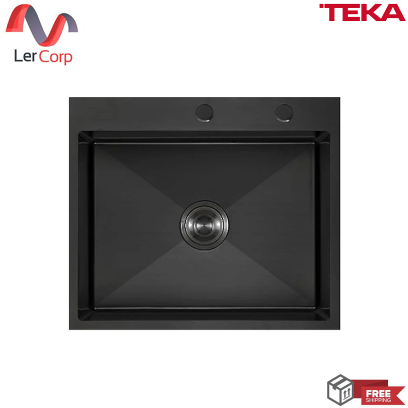 (Teka) ซิงค์ฝัง 1 หลุม TQ60 1B PVD BLACK ฟรี ก๊อกน้ำเย็น