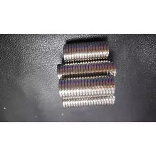 แม่เหล็กทรงกลม กว้างxหนา ขนาด 20mm. แม่เหล็กแรงสูง นีโอไดเมียม กลม Magnet Neodymium แม่เหล็ก