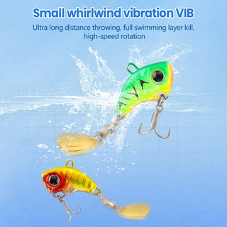 พร้อมส่ง เหยื่อตกปลา VIB เหยื่อปลอม โลหะ 5กรัม/8กรัม Luya หมุนได้ พร้อม3ตะขอ
