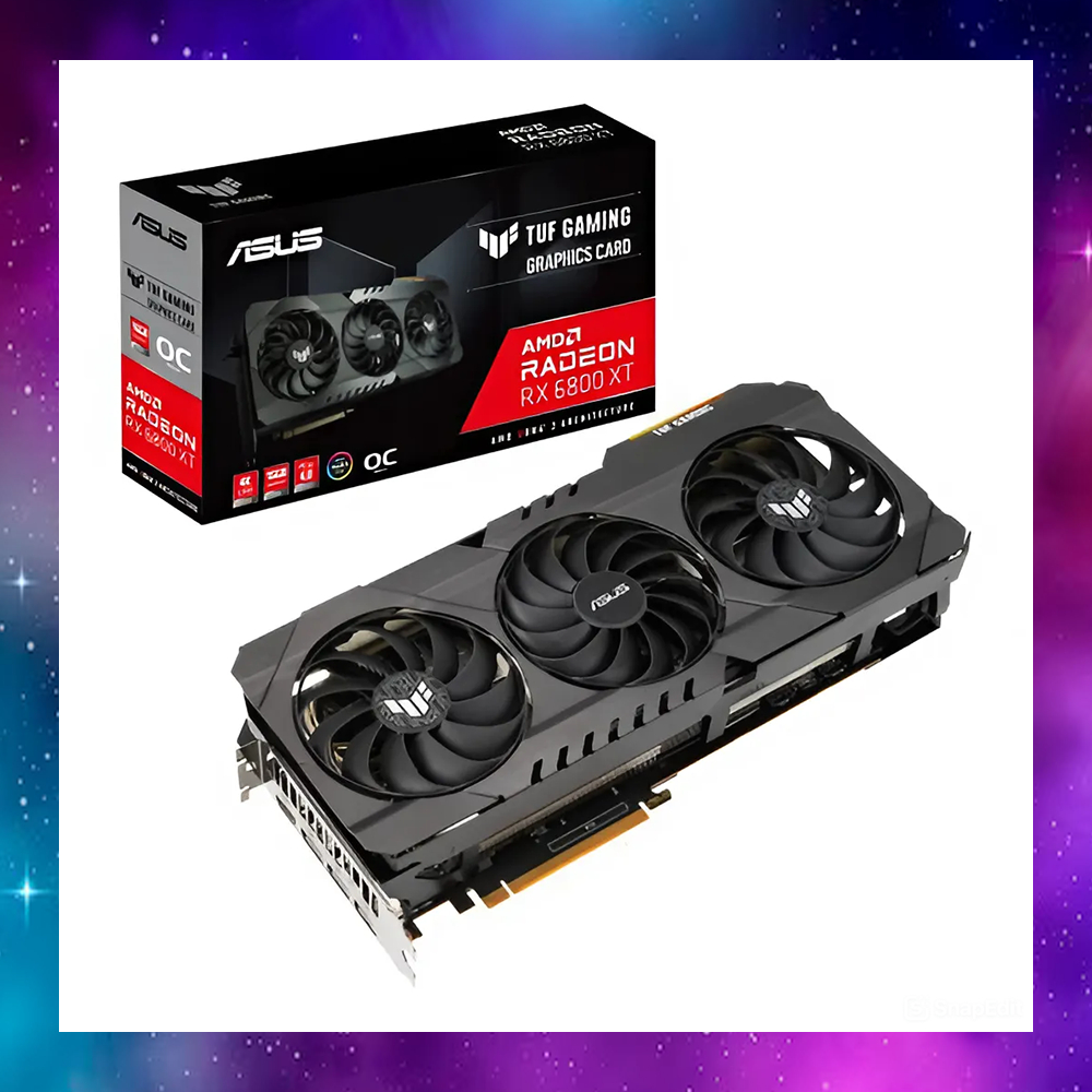 VGA (การ์ดแสดงผล) ASUS TUF RX6800XT 6800XT OC GAMING - 16GB GDDR6 ใช้งานปกติ