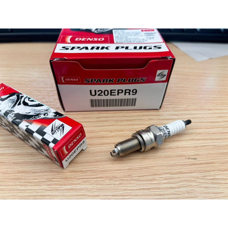 หัวเทียน DENSO เดนโซ่ แท้100% สำหรับรุ่น เวฟ125, เวฟ110ไอ, โซนิค