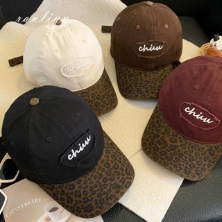 ส่งเร็ว🌼หมวกเบสบอลพิมพ์เสือดาววินเทจY2Kสไตล์เกาหลีแฟชั่นอุปก…