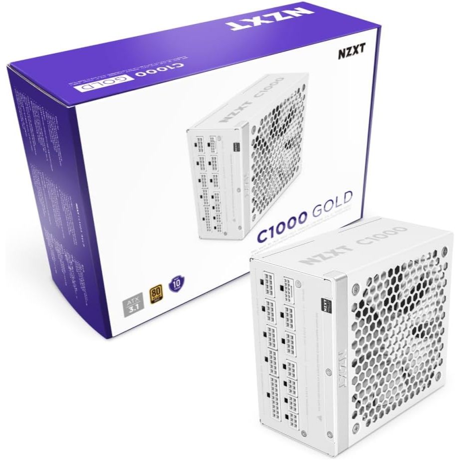 NZXT C1000 1000W 80+ GOLD WHITE POWER SUPPLY