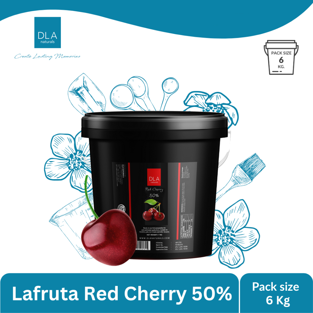 DLA Lafruta Red Cherry 50% 3kgs/6kgs ลาฟรุตต้า รสเชอร์รี่แดง ฟิลลิ่ง เกรดพรีเมียม