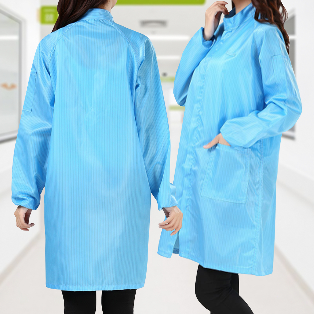 ERORO ชุดป้องกันไฟฟ้าสถิตย์ ชุดคลีนรูม/ ชุดกันฝุ่น / ใช้ซ้ำได้ 2สี ใส่สบาย ระบายอากาศได้ดี - รูปที่ 7