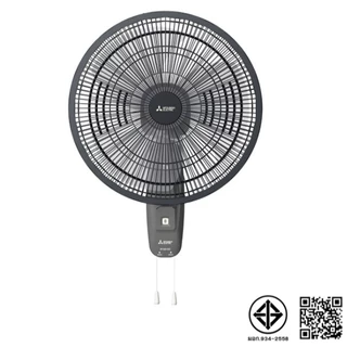 #รุ่นใหม่ Mitsubishi พัดลมติดผนัง 16 นิ้ว W16A-GC แบบเชือกดึง