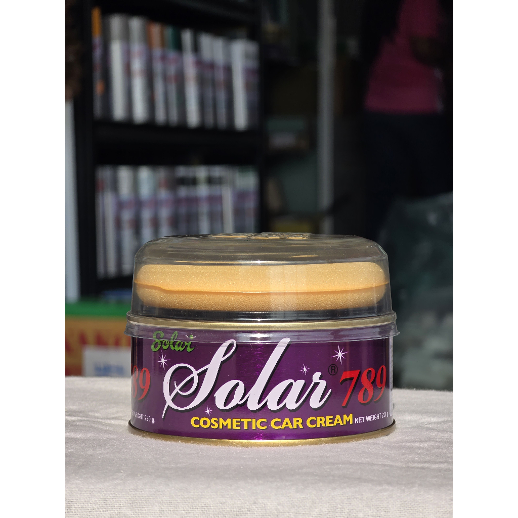 SOLAR 789 ยาขัดเงาโซล่า ขนาด 220 กรัม ยาขัดละเอียดเเละเคลือบเงาในตัว พร้อมแถมฟองน้ำฟรี!! ของแท้ 100%