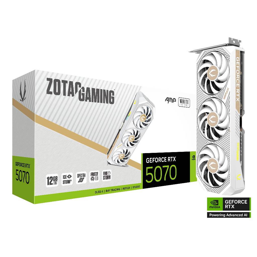 ZOTAC GAMING GeForce RTX 5070 AMP White Edition