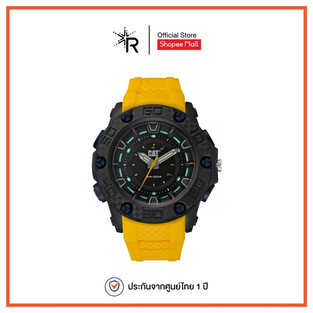 CAT P10 นาฬิกาผู้ชาย Caterpillar นาฬิกาข้อมือ กันน้ำได้ รับประกัน 1 ปี LU.160