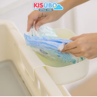 KISUBO ชั้นเปลี่ยนผ้าอ้อม 62-108cm Baby Changing Table พลาสติกแข็งแรง มีล้อล็อคได้