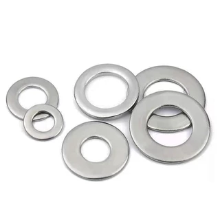 แหวนอีแปะ แหวนรอง สแตนเลส 304 ขนาด M6 Flat Washer Stainless Steel 304 DIN125.