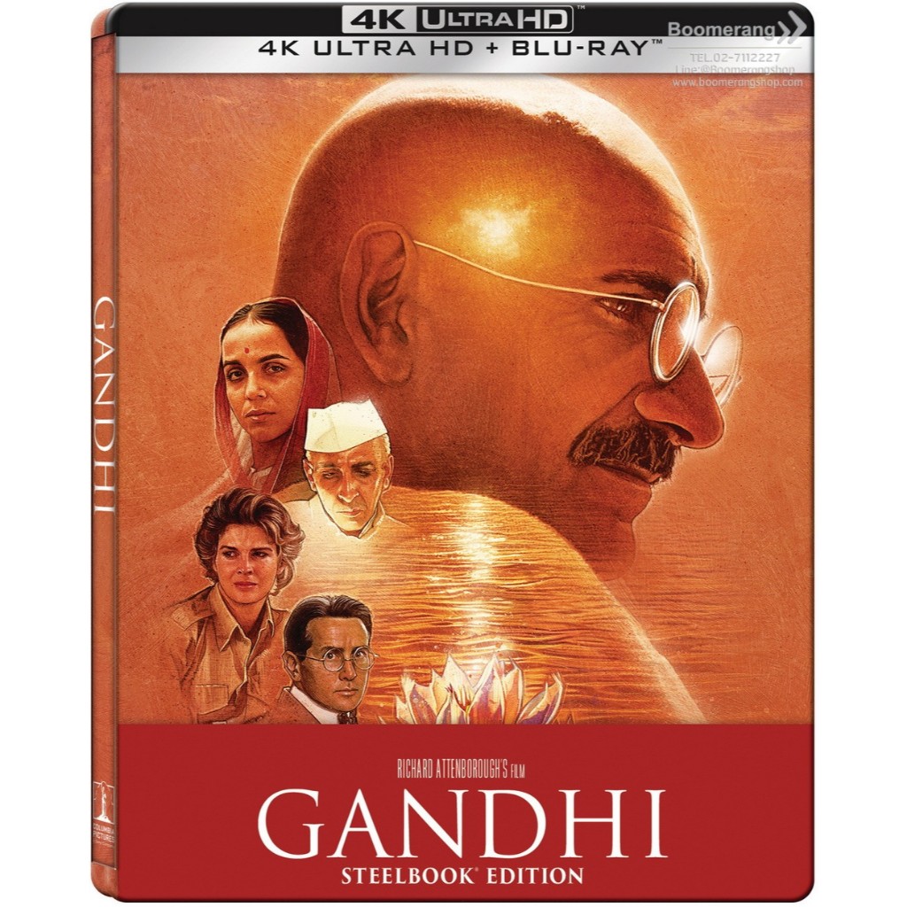 Gandhi /คานธี (4K+4K+Blu-ray+Blu-ray Bonus Steelbook) (4K/BD มีเสียงไทย-มีซับไทย BD Bonus มีซับไทย) 