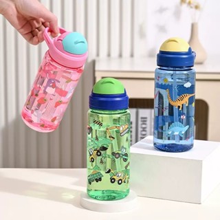 กระติกน้ำ หลอดเด้ง 600 ml. กระติกน้ำเด็ก ขวดน้ำ พร้อมส่ง