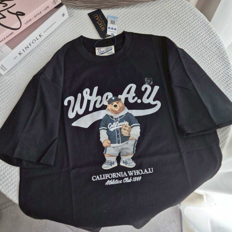 พร้อมส่ง WHO.A.U Steve Photo T-Shirt[B] เสื้อยืดแบรนด์ WHO.A.U