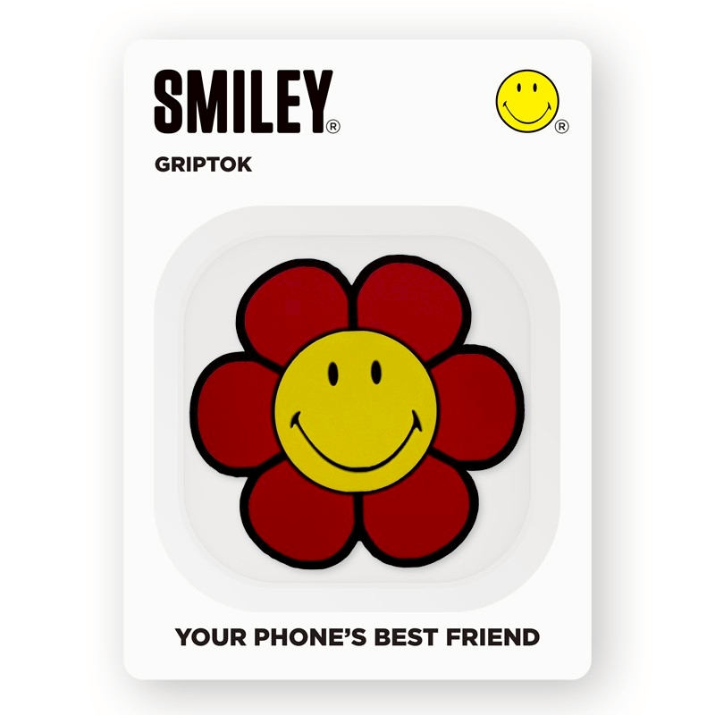 SMILEY® RED DAISY SILICONE GRIPTOK