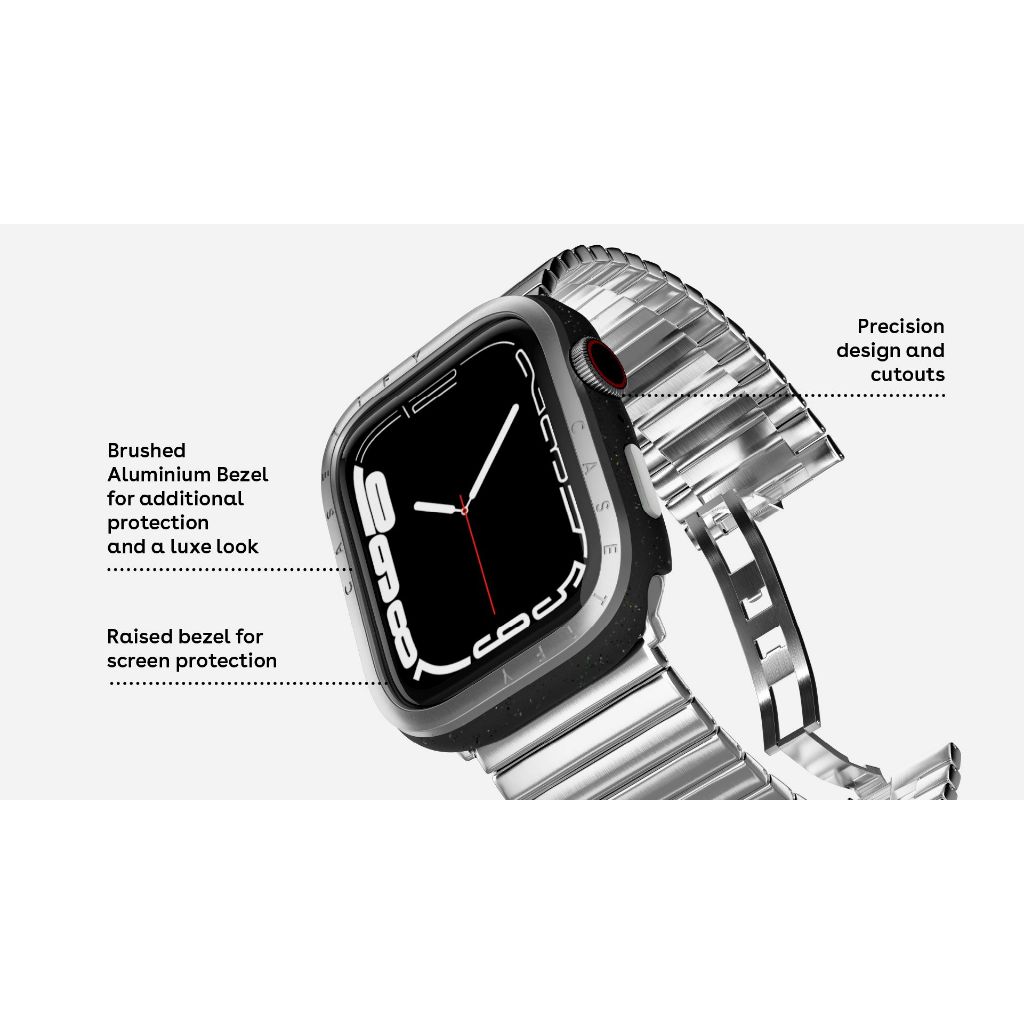 [⌚พร้อมส่ง⌚] CASETiFY | Apple Watch - Metallic Impact Case with Screen Protector