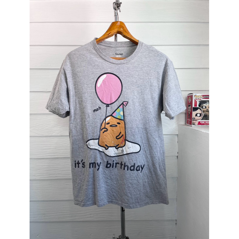 เสื้อยืดมือสอง GUDETAMA SANRIO Size M มือ2