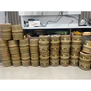 กระติบข้าวทรงธรรมดาขนาด 5.5นิ้วแถมฟรีผ้าขาวบาง/ทรงตรง/ลายหัวใจ/สีธรรมชาติ/
