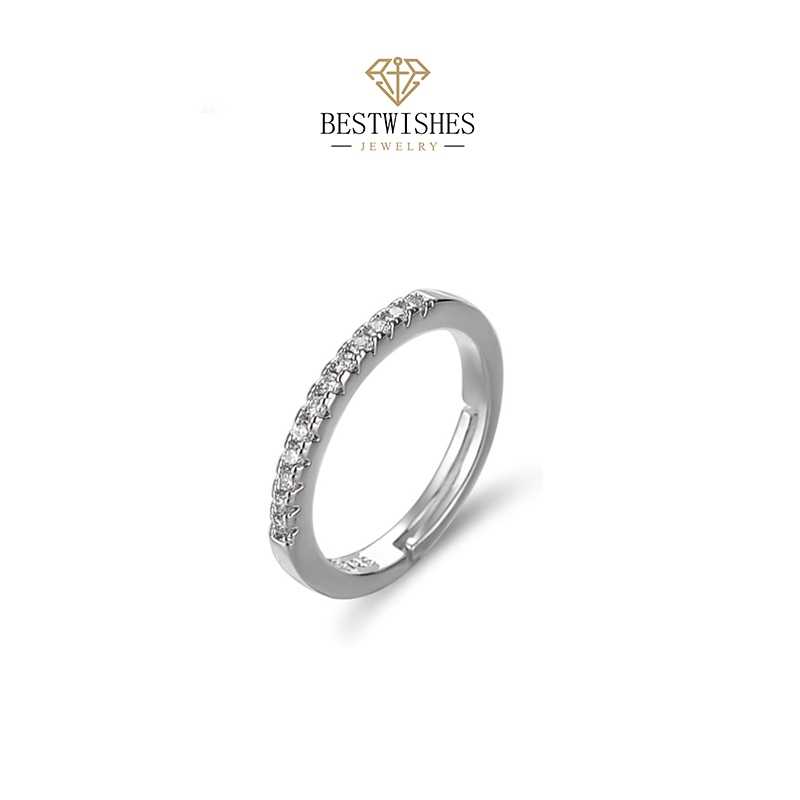 BW Jewelry diamond ring แหวน แหวนเพชร ฝังเพชรสวิส แหวนแฟชั่น ของขวัญ J009Z
