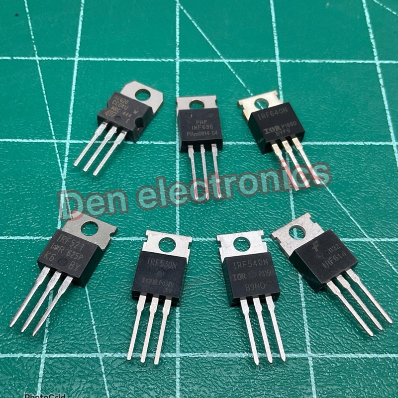 IRF521, IRF530, IRF540, IRF614, IRF620, IRF630, IRF634, IRF640 มอสเฟตTO220 (ราคาต่อ1ตัว)