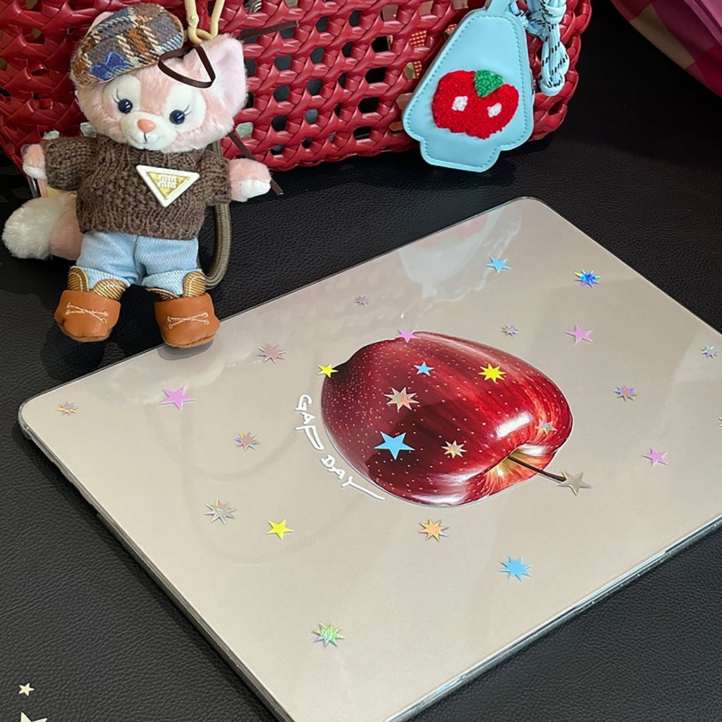Shesell พร้อมส่ง✨เคส macbook (Crystal)Star Apple M4 A3240 Air13/Air15/Pro13 เคสสำหรับแมคบุ๊คใส Pro14