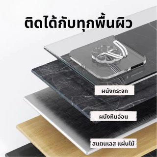 YIYIHOME ตะขอแขวนผนังติดผนัง ไม่ต้องเจาะ กาวอะคริลิคคุณภาพสูง เหนียว รับน้ําหนักได้มาก ของแท้ ติดทน ราคาประหยัด