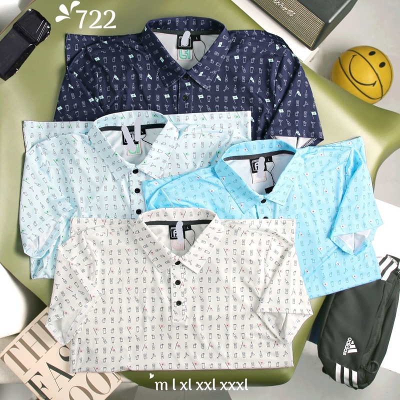 เสื้อกีฬากอล์ฟแขนสั้นผู้ชาย ของแท้ เสื้อกีฬาตีกอล์ฟ รองรับทุกการเคลื่อนไหว โลโก้ด้านหลังสุดเท่ห์ พร้อมส่งออ Polo