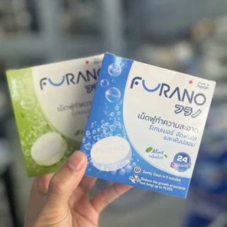 FURANO 24'S เม็ดฟู่ทำความสะอาดฟันปลอม/รี​เทรนเนอร์​