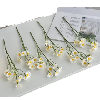 ดอกประดิษฐ์ ตกแต่งบ้าน ช่อดอกเดซี่ Daisy เยอบีร่า ดอกไม้ปลอม ดอกไม้ประดิษฐ์ งานหมั่น งานแต่ง ห้องนอน
