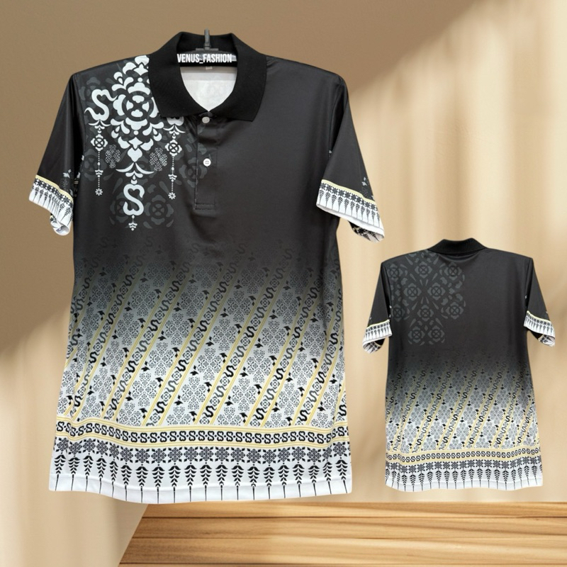 SKC shop🔺เสื้อคอโปโลลายไทยพุดตาลใส่ทำงาน ผ้าไมโครเกรดพรีเมี่ยม