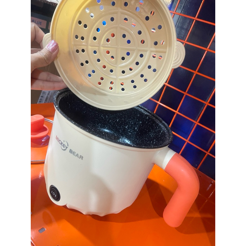 หม้อไฟฟ้า หม้อต้ม หม้อไฟฟ้าอเนกประสงค์ 1.8ลิตร 600W Mini Pot หม้ออเนกประสงค์ หม้อไฟฟ้ามินิ 3-4คน ราคา ถูกที่สุด ดีลบีเคเค แกลเลอรีภาพที่ 5