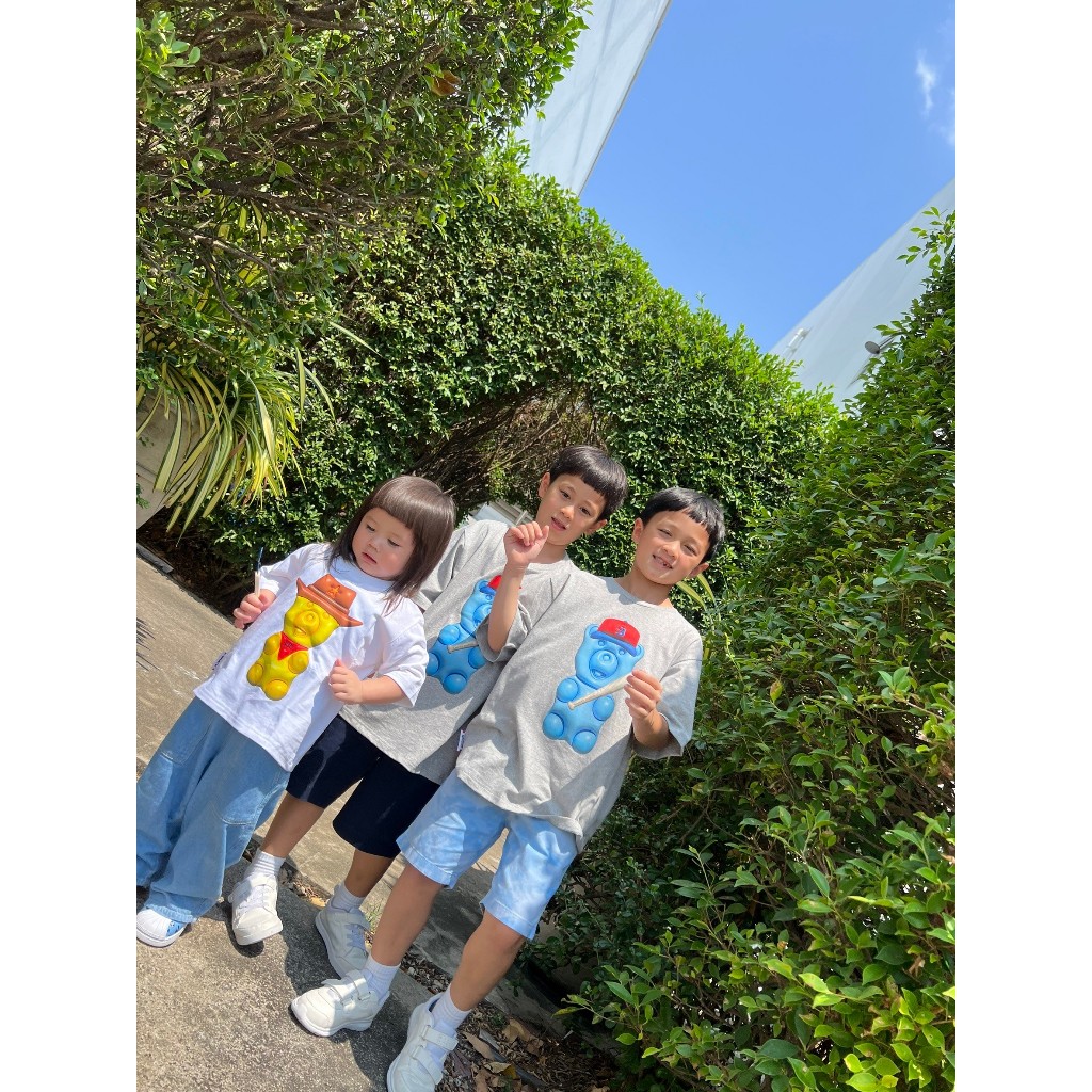 (DROP 7) BASEBALL BEAR TEE (KIDS) - รูปที่ 4