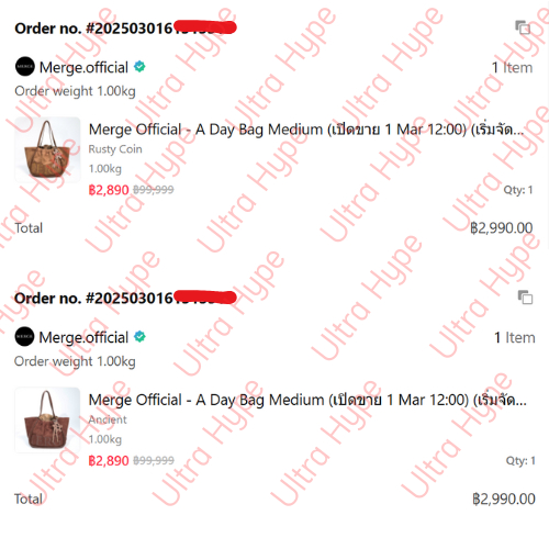 [💖อังคารใช้โค้ด 20-25% ได้💖] กระเป๋า Merge A Day Bag (ของแท้100% หลักฐานสั่งซื้อจาก Merge ครบ)