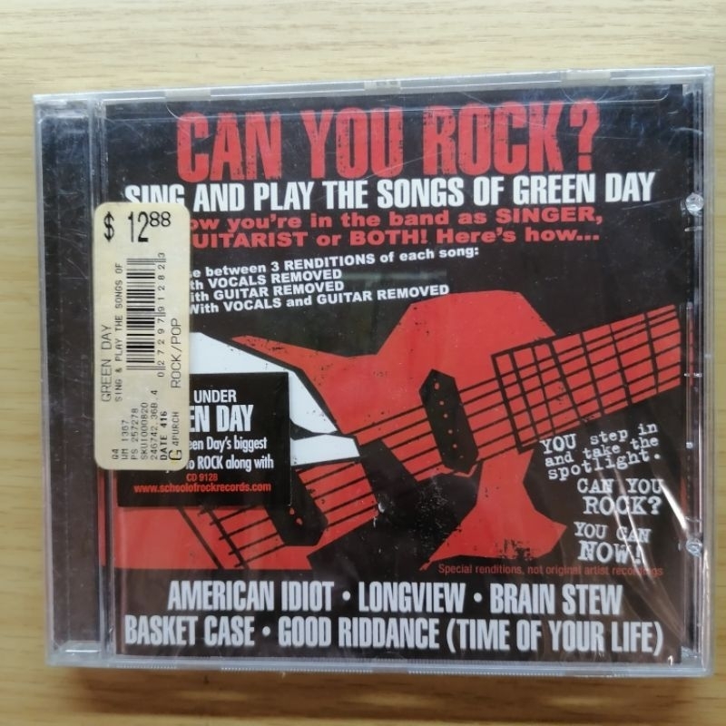 CD  Green Day - Sing and play the songs of green day  Us (New)