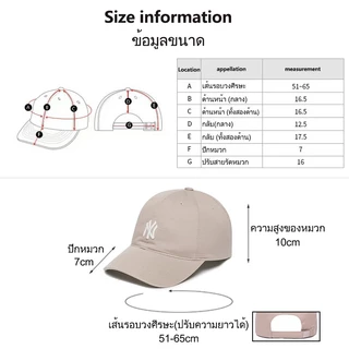 MLB หมวกทรงบอล หมวกทรงบอล Ball Cap Unisex NY/New York Yankees&LA/Los Angeles Dodgers ยูนิเซ็กส์ มาพร้อมถุงของขวัญ
