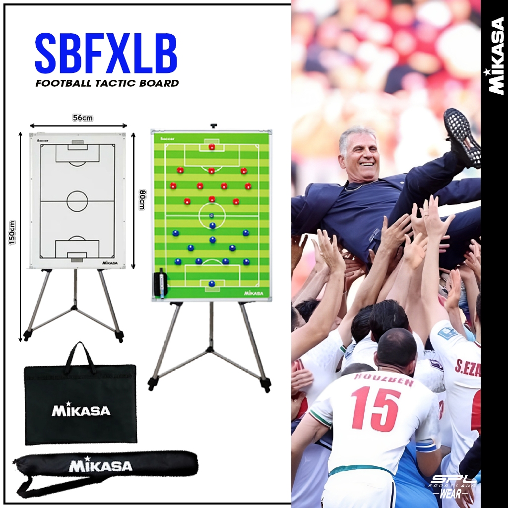 MIKASA มิกาซ่า ชุดวางแผน ฟุตบอล Football Tactic Board SBFXLB+Tripod SBST(12000)