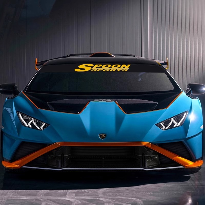 สติ๊กเกอร์ติดกระจกหน้ารถ Honda Jazz/Civic/Accord สไตล์ SPOON