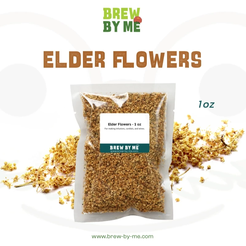 Elder Flower แบบแห้ง 1oz (28 กรัม) สำหรับไวน์ cocktail cordial infusion syrup หรือ ชา