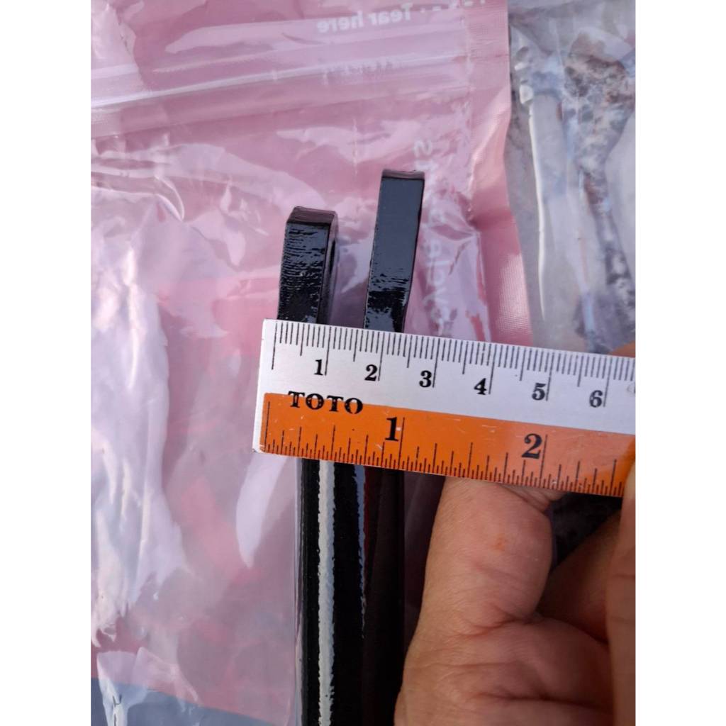 ขาตั้งมอเตอร์ไซค์ครบชุด YAMAHA FINN Spark115i Spark EX สีดำ ขาตั้ง+สปริง+น๊อต ความยาวมาตราฐาน "วัสดุ