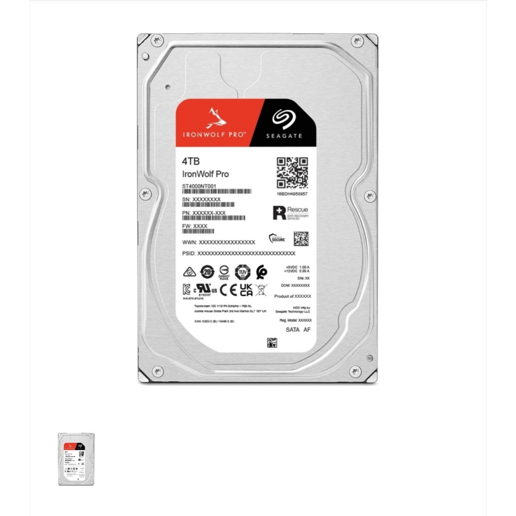 Seagate Ironwolf Pro HDD 4TB ST4000NT001 7200RPM