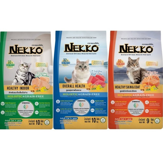 (ถุงแบ่งขายจากกระสอบ) Nekko Holistic&Grain Free อาหารเม็ด สำหรับแมวทุกสายพันธุ์ 