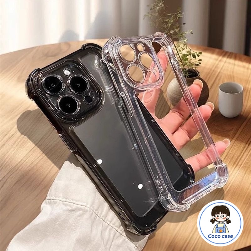 สี่มุมป้องกัน Falling ปลอกสําหรับ IPhone 16 13 14 15 11 12 Pro Max 7Plus XR 14 8 6 15 6S 16 7 Plus X XS Max SE 2020 โปร