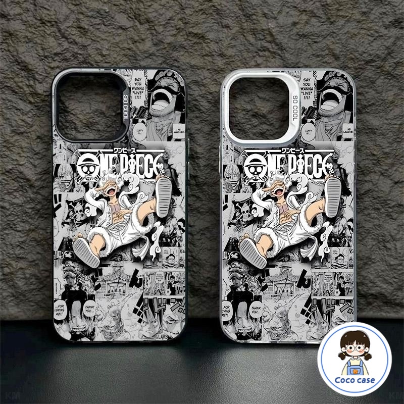 เคส iphone17 11 13 12 14 15 Pro MAX 14 15 7 8 Plus X XR XSMAX SE OnePiece Luffy เคสโทรศัพท์ซิลิโคนสุดหล่อหรูหรา